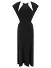 Chloé Abito Maxi Con Dettagli Cut-out In Black