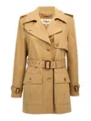 Chloé Chloe Women Short Trench In Beige