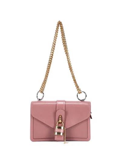 Pre-owned Chloé Aby Chain Shoulder Bag In Pink