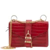Chloé Chloe Aby Chain Shoulder Bag In Red