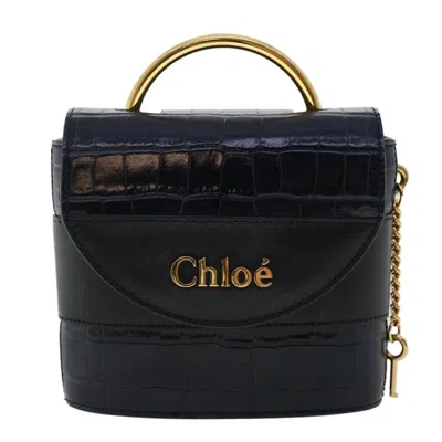 Pre-owned Chloé Aby Leather Handbag () In Blue