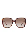 Chloé Chloe Womens Brown Ch0173s Square-frame Acetate Sunglasses In Brown
