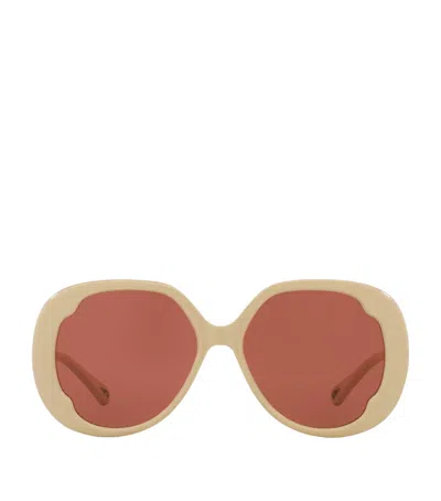 Chloé Acetate 06n000509 Sunglasses In White