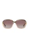 Chloé Chloe Womens Grey Ch0204s Square-frame Acetate Sunglasses In Grey