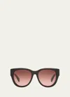 Chloé Acetate Cat-eye Sunglasses In Shiny Dark Havana