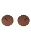 Chloé Ch0202s Sunglasses In Gold