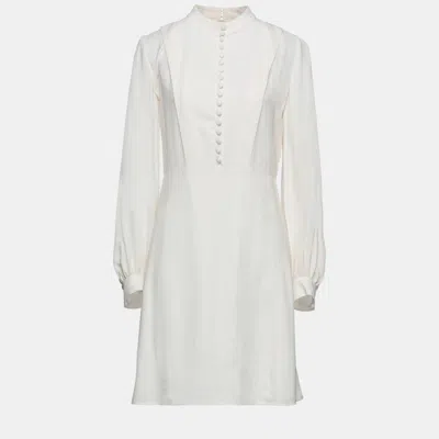 Pre-owned Chloé Acetate Mini Dresses 42 In White