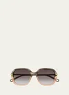 CHLOÉ ACETATE ROUND SUNGLASSES