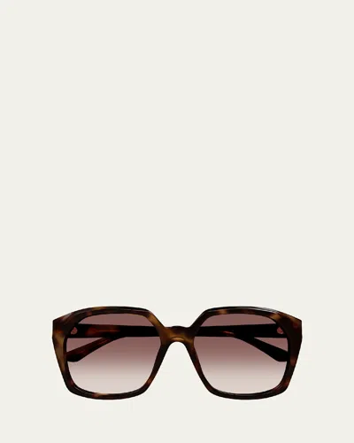 CHLOÉ ACETATE ROUND SUNGLASSES