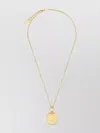 Chloé Adjustable Chain Link Pendant Necklace In Gold