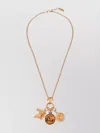 Chloé Adjustable Chain Necklace With Engraved Charm Design
