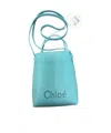 Chloé Adjustable Shoulder Strap Single Shoulder Bag In Blue