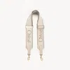 Chloé Adjustable Strap In Canvas In Neutral