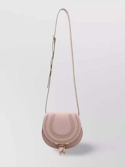 Chloé Adjustable Strap Saddle Shape Textured Finish