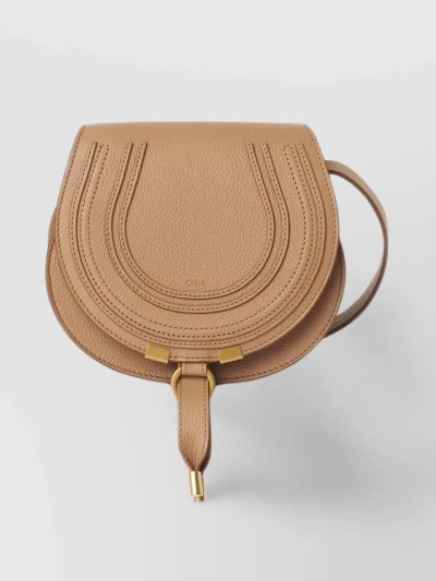 Chloé Adjustable Strap Small Leather Bag In Orange