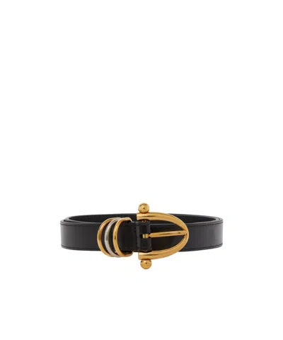 Chloé Bracelet Leather Belt In Black