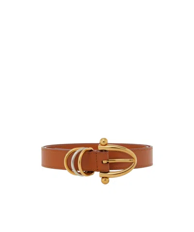 Chloé Adjustable Waist Belt In Brown
