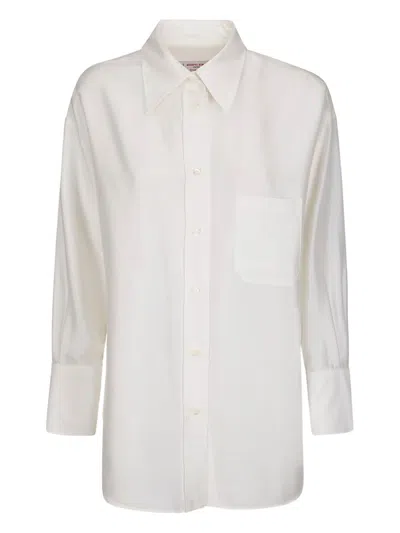 Chloé Alberto Biani Silk Shirt In Gray