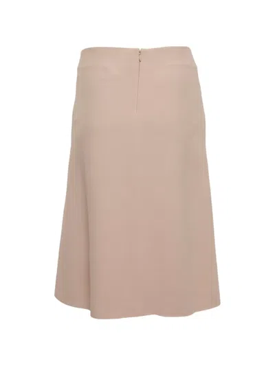 Pre-owned Chloé A-line Crepe Mini Skirt In Neutral
