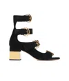Chloé Woman Sandals Black Size 7 Leather In Black