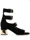 Chloé Woman Sandals Black Size 7 Leather In Black