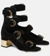 Chloé Woman Sandals Black Size 7 Leather In Schwarz