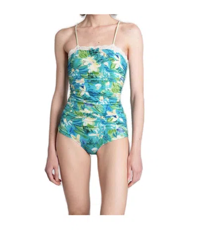 Chloé Allover Floral Printed One-piece Swimsuit In Multi