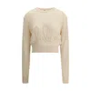 Chloé Embroidered Alpaca And Silk-blend Sweater
