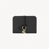 Chloé Charm Detail Wallet In Black