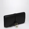 Chloé Alphabet Flap Wallet In Grained Leather In Black