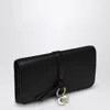 Chloé Alphabet Flap Wallet In Grained Leather In Black