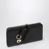 Chloé Leather Wallet With Gold-tone Hardware And Tassel Accent In Black
