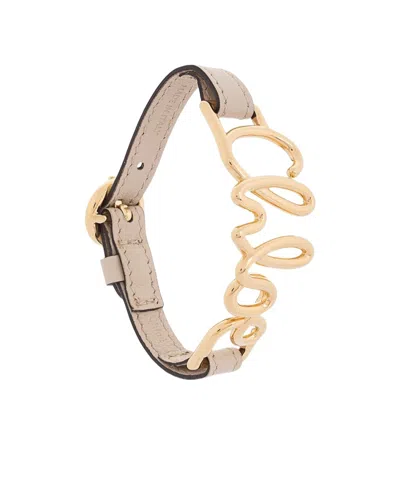 Chloé Alphabet Bracelet In Yellow