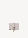 Chloé Alphabet Tri-fold Wallet In Grey