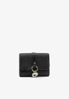 Chloé Alphabet Compact Tri-fold Wallet In Black