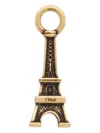 Chloé Alphabet Eiffel Tower Charm In Gold