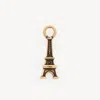 Chloé Alphabet Eiffel Tower Charm In Brass In Gold
