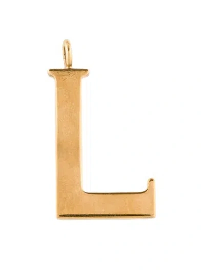 Pre-owned Chloé Alphabet 'l' Charm Pendant, 1.5" In Multi