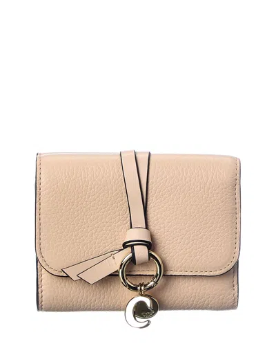 CHLOÉ CHLOÉ ALPHABET LEATHER FRENCH WALLET