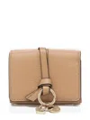 Chloé Alphabet Leather Tri-fold Wallet In Brown