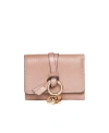 Chloé Alphabet Leather Wallet In Nude