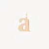 Chloé Alphabet Letter A Charm In Brass In Gold