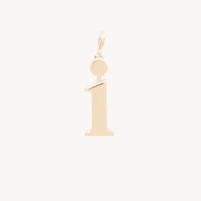 Chloé Alphabet Letter I Charm In Brass In Gold