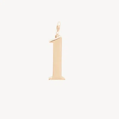 Chloé Alphabet Letter L Charm In Brass In Gold