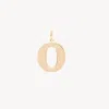 Chloé Alphabet Letter O Charm In Brass In Gold