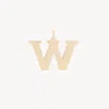 Chloé Alphabet Letter W Charm In Brass In Gold