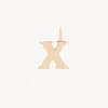 Chloé Alphabet Letter X Charm In Brass In Gold