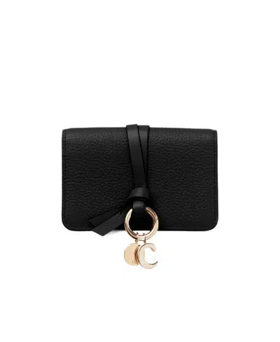 Chloé Alphabet Logo Clip In Black