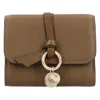 Chloé Alphabet Mini Trifold Wallet In Brown