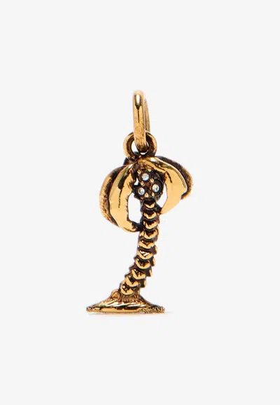 Chloé Alphabet Palm Tree Charm Pendant In Gold